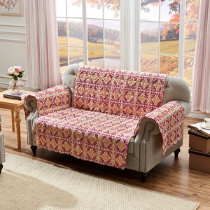 Greenland Home Fashions 1804EFPL Joanna`s Garden Multi Loveseat Protector, 103x76 Inches - 1 of 1