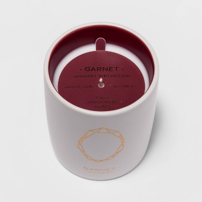 7oz Ceramic Jar Garnet Candle (January Birthstone) - Project 62™