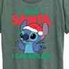 Women's - Lilo and Stitch - Dear Santa I Can Explain Christmas Short Sleeve Graphic T-Shirt - 2 of 4