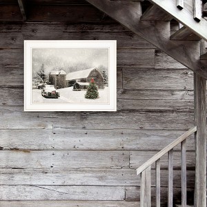 YOOCOZZ Xmas Trendy Decoration - "Farmhouse Christmas" Framed Wall Art, Modern Home Decor Framed Print, Wall Decoration by Lori Deiter - 1 of 4