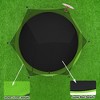 SEVOBAL Trampolines, 14FT Outdoor Trampoline with Safety Enclosure Net and Basketball Hoop for Family Recreation, Green, 168.11"*168.11"*107.87" - 2 of 4