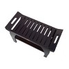 DecoTeak® Tranquility® 30" Teak Wood Shower Bench with Shelf and LiftAide® Arms in Woodland Brown Finish - 2 of 4