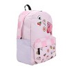 Kirby Inhaling Food 17" Pink Laptop Backpack - 2 of 4