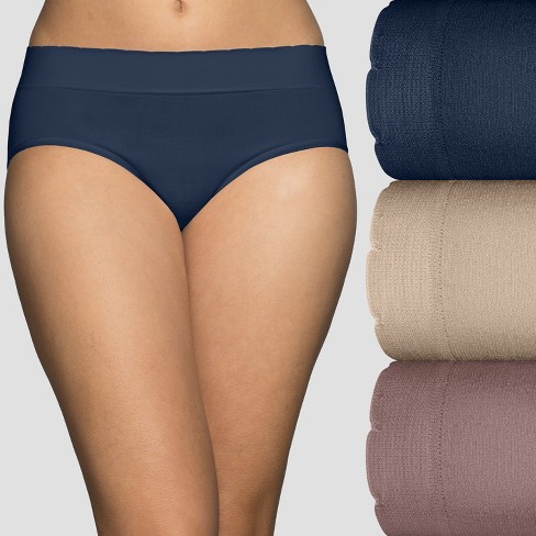 Vanity Fair Womens No Pinch No Show Seamless Hipster 3-pack 18418 : Target