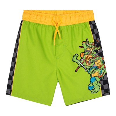 Teenage Mutant Ninja Turtles Little Boys Cosplay Rash Guard and Swim Trunks UPF 50+ Outfit Set Green 5-6 — фото 3