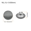 Unique Bargains Cloth Covered Aluminum Sewing Buttons 20 Pcs - 2 of 4