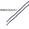 INSPIRE CHIC Waxed Round Braided Waterproof Shoelaces 1 Pair - 3 of 4
