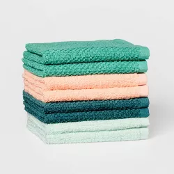 8pc 12"x12" Washcloth Set Boho - Pillowfort™