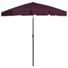 vidaXL Beach Umbrella Bordeaux Red 70.9 in.x47.2 in. - 2 of 4