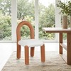 Meridian Furniture,Amari Vegan Leather and Boucle Fabric Dining Chair, Set of 2 - 2 of 4