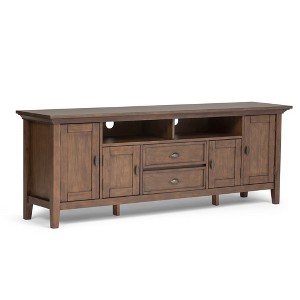 72" Solid Wood Transitional TV Media Stand with Two Drawers, Two Framed Doors and Adjustable Shelves for Living Room and Bedroom - 1 of 4