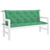 vidaXL Garden Bench Cushion Set of 2 Green Oxford fabric (100% polyester) - 4 of 4