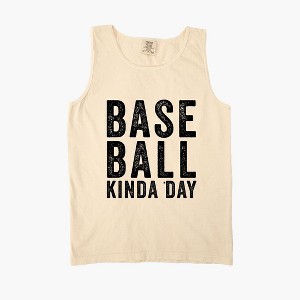 Simply Sage Market Women's Baseball Kinda Day Garment Dyed Heavy Weight Tank - 1 of 2
