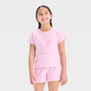 Girls' Short Sleeve Terry Top - Cat & Jack™ - 1 of 4