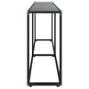 vidaXL Console Table Black 78.7"x13.8"x29.7" Tempered Glass - 4 of 4