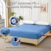 SEVOBAL Mattresses Diamond Grid Ultrasonic Waterproof Mattress Protector Mattress Pad Size F, Blue, 54"*75"*8" - 3 of 4