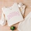 Simply Sage Market Embroidered Mom Varsity Outline Lightweight Garment Dyed Sweatshirt - 3 of 4