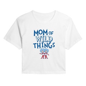 Women's - Dr. Seuss - Mom of Wild Things Cropped Graphic T-Shirt - 1 of 4