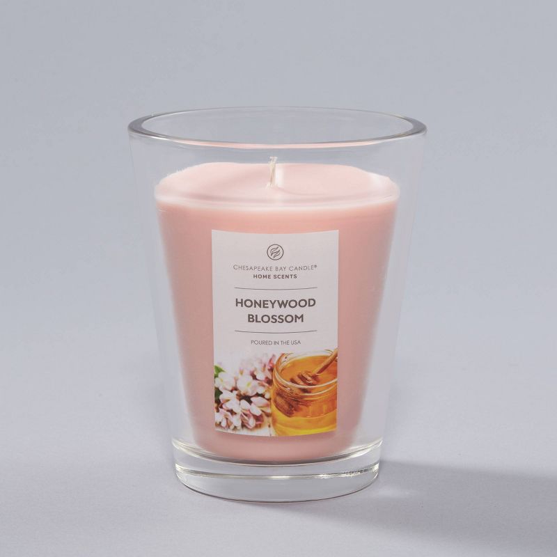 11.5oz Jar Candle Honeywood Blossom - Home Scents by Chesapeake Bay Candle, 4 of 8