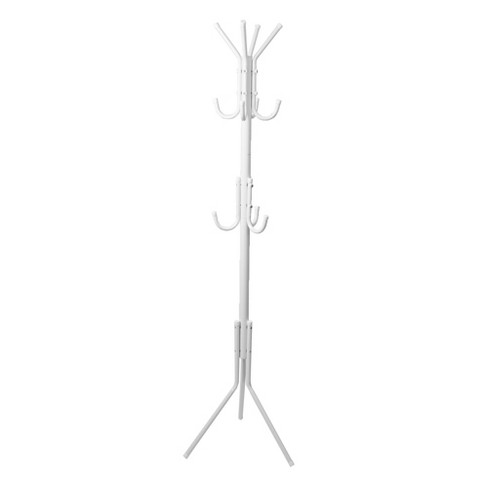 Mind Reader 3 tier Standing Coat Rack 11 Hooks White Target