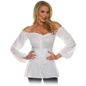 Underwraps Costumes Renaissance Adult Womens Shirt | White