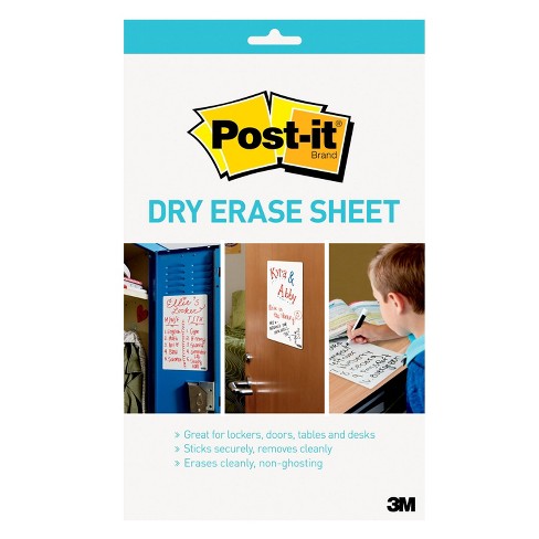 Post-it 3pk 7 X 11.3 Super Sticky Dry Erase Sheets : Target