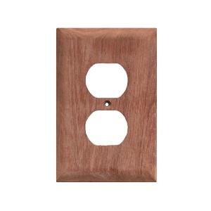 Whitecap Teak Dual Outlet Cover Boat Equipment 12138064 - 1 of 2