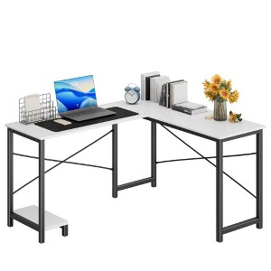 TUYOHW L Shaped Gaming Desk,Metal Frame Corner Desk with CPU Stand & Side Storage,Waterproof Desktop for Home Office - 1 of 4