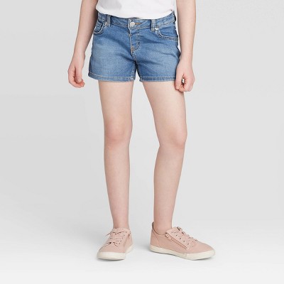 girls blue jean shorts
