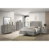 Vynxaria 2-Drawer Nightstand - Gray Bookmatched Ash Veneers, 2 Storage Drawers, USB Port, Side-Mounted Guides, Bedroom Furniture - 4 of 4