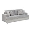 79.3" Corduroy 3-Seater Sofa with 4 Matching Pillows & Spring Upholstered Cushioning - 4 of 4