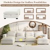 U-shaped Freely Transformable Modular Corner Sofa,Linen-Like Fabric Sectional Couch with Storage Ottomans,Versatile Living Room Sofa-Cuddlewood - 3 of 4