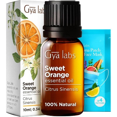 Gya Labs Orange Essential Oil Sweet Orange Oil 0.34 Fl Oz 100% Pure Natural
