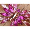 Anna-Kaci Golden Tone Shine Rose Pink Crystal Butterfly Insect Brooch Pin - Multicolor - 4 of 4