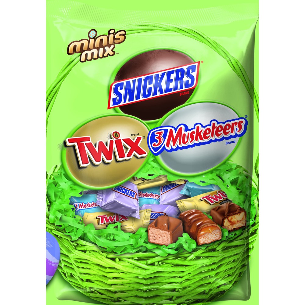 UPC 040000499664 product image for Snickers, Twix and 3Musketeers Easter Minis Mix - 19.19oz | upcitemdb.com