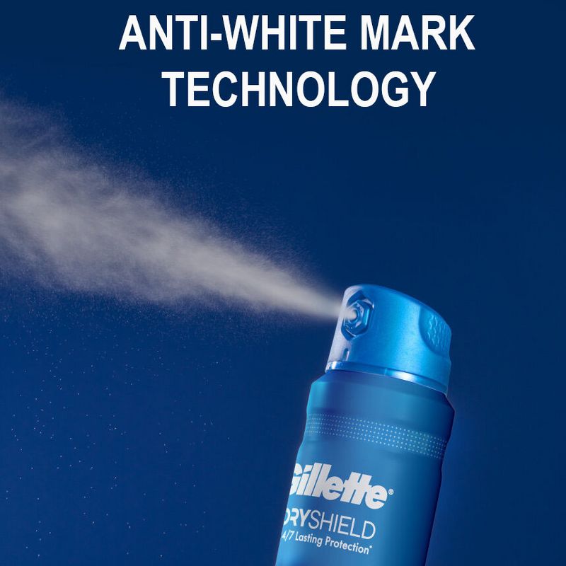 Gillette Dry Spray Antiperspirant and Deodorant for Men - Power Rush - 4.3oz, 5 of 10