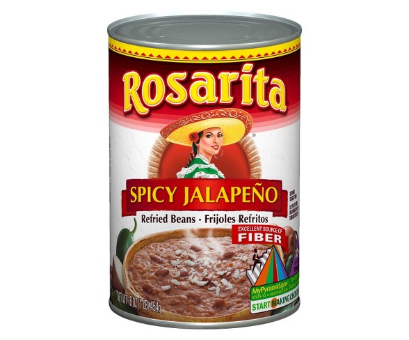 Rosarita's&#174; Spicy Jalapeno Refried Beans 16oz