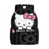 Paaaawaters Durable Spacious School Backpack with Cartoon Cat Design Bow Detail Black 16 Inch - 2 of 2