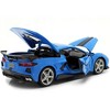 2020 Chevrolet Corvette Stingray C8 Coupe with High Wing Blue with Black Stripes 1/18 Diecast Model Car by Maisto - 4 of 4