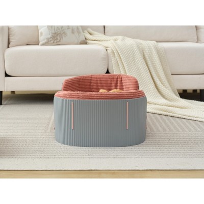 Cesicia Scandinavian style Cat Couch Bed, Elevated Cat Beds with Removable Mattress Cover, for Kitty, Puppy or Small Animal