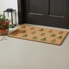 HomeRoots 24" X 36" Brown And Green Christmas Trees Outdoor Coir Door Mat - 2 of 4