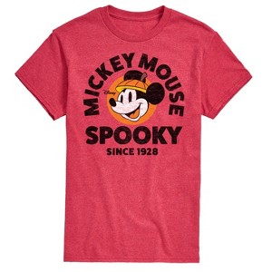 Men's Disney Spooky Since 1928 Short Sleeve Graphic T-Shirt - Heather Red - 3 X-Large - 1 of 4