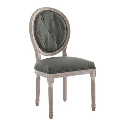 Modway Arise Dining Chair – French Vintage Style with Upholstered Fabric and Wood Frame