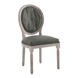 Modway Arise Dining Chair – French Vintage Style with Upholstered Fabric and Wood Frame - 1 of 4