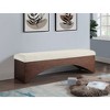 Meridian Furniture,Lawson Velour Fur Fabric Bench - 2 of 4