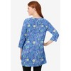 Woman Within Plus Size Perfect Printed Three-Quarter-Sleeve Scoopneck Tunic - 3 of 4
