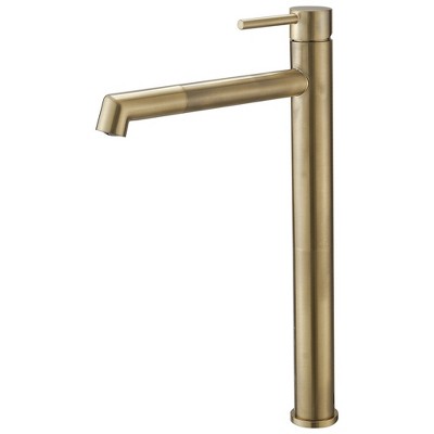 BWE Single Hole Single Handle Bathroom Vessel Sink Faucet With Supply Hose
