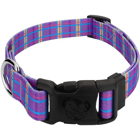 Country Brook Petz Deluxe Grape Plaid Dog Collar - Made in The U.S.A. - image 1 of 4