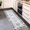 Washable Oriental Rug Non-Slip Ultra-Soft Vintage Medallion Low Pile Carpet Foldable for Living Room Bedroom Dorm - 2 of 4