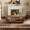 47.2*23.6*18in Modern Minimalist MDF Natural Wood-colored Rectangular Coffee Table for Living Room. - 3 of 4